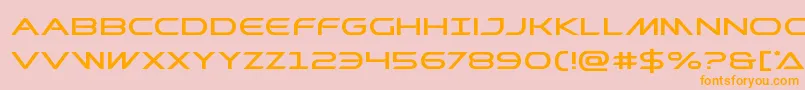 Prometheanexpand-fontti – oranssit fontit vaaleanpunaisella taustalla