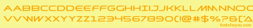 Шрифт Prometheanexpand – оранжевые шрифты на жёлтом фоне