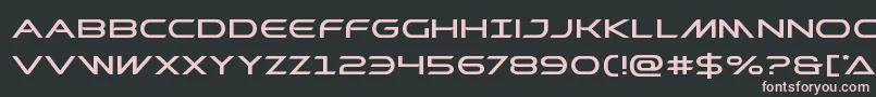 Prometheanexpand Font – Pink Fonts on Black Background