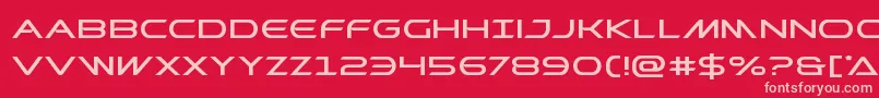Prometheanexpand Font – Pink Fonts on Red Background