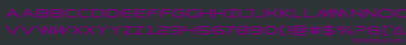 Шрифт Prometheanexpand – фиолетовые шрифты на чёрном фоне
