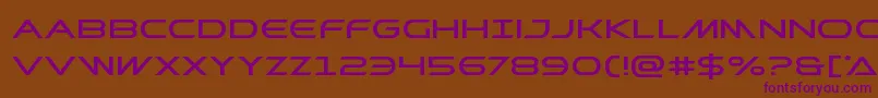 Prometheanexpand Font – Purple Fonts on Brown Background