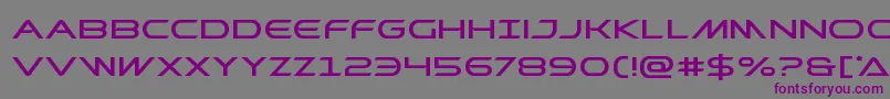 フォントPrometheanexpand – 紫色のフォント、灰色の背景