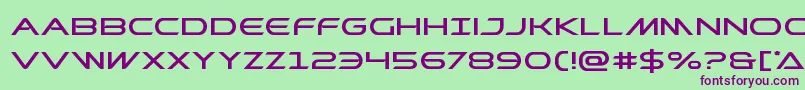Prometheanexpand Font – Purple Fonts on Green Background