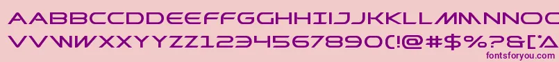 Prometheanexpand-fontti – violetit fontit vaaleanpunaisella taustalla