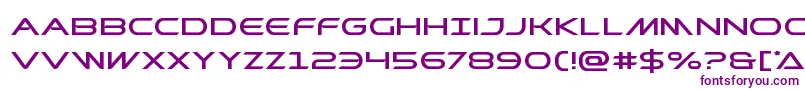 Prometheanexpand-Schriftart – Violette Schriften auf weißem Hintergrund