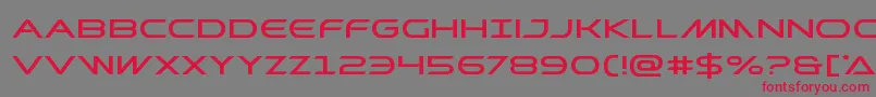 Шрифт Prometheanexpand – красные шрифты на сером фоне
