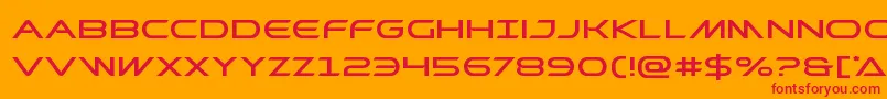 Шрифт Prometheanexpand – красные шрифты на оранжевом фоне