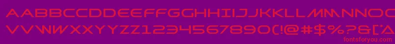 Prometheanexpand Font – Red Fonts on Purple Background