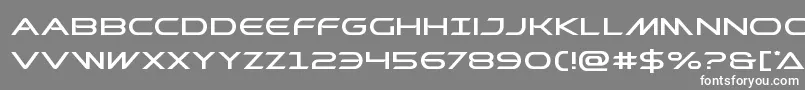 Czcionka Prometheanexpand – białe czcionki na szarym tle