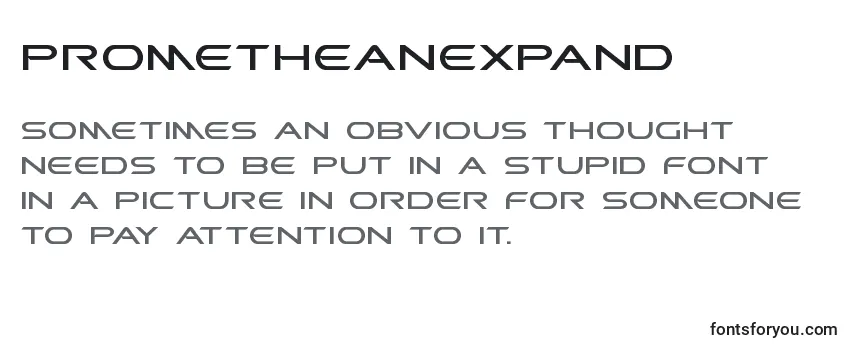 Review of the Prometheanexpand Font