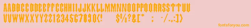 More about Judasc Font Judasc Font – Orange Fonts on Pink Background