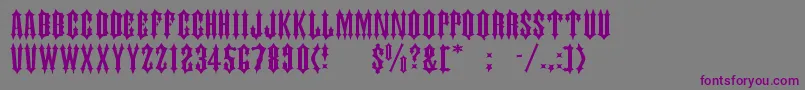 Judasc Font – Purple Fonts on Gray Background