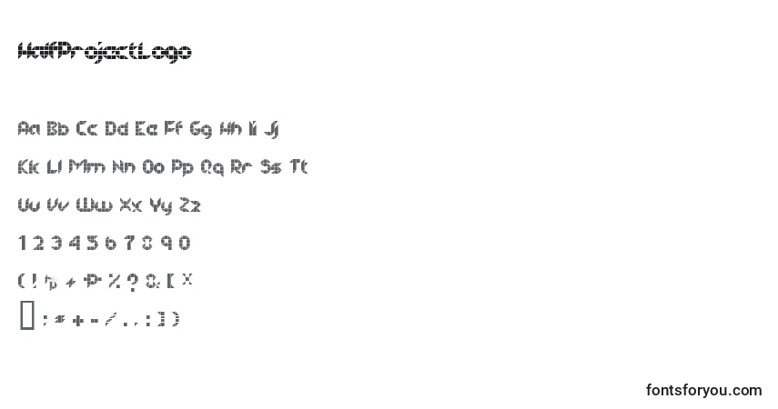 HalfProjectLogo Font – alphabet, numbers, special characters