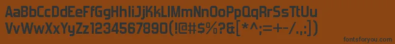 ForgottenfuturistrgBold Font – Black Fonts on Brown Background