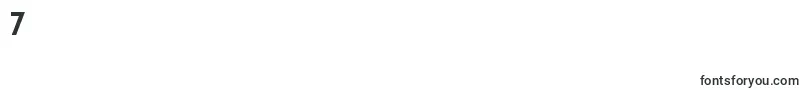 フォントForgottenfuturistrgBold – フォント数字7