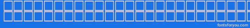 フォントAlDorrh – ピンクの文字、青い背景
