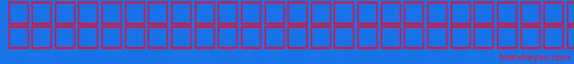 AlDorrh Font – Red Fonts on Blue Background