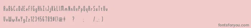 Fonte Gothik108 – fontes cinzas em um fundo rosa