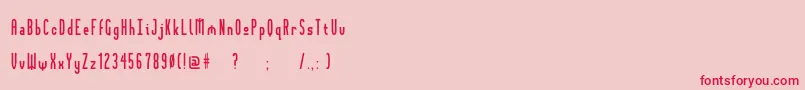 Gothik108 Font – Red Fonts on Pink Background