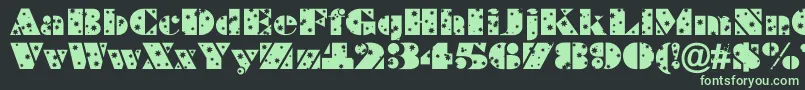 BraggastarsRegular Font – Green Fonts on Black Background