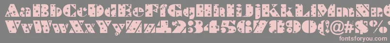 BraggastarsRegular Font – Pink Fonts on Gray Background