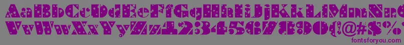 BraggastarsRegular Font – Purple Fonts on Gray Background