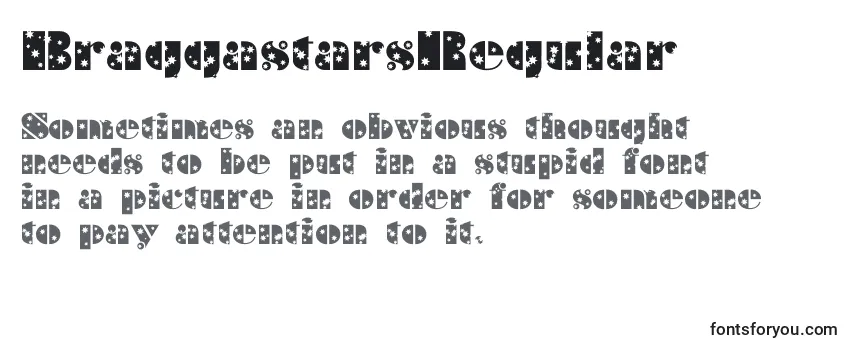 BraggastarsRegular Font