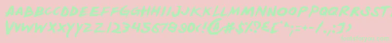 Yellow Font – Green Fonts on Pink Background