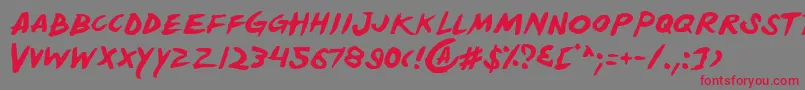 Yellow Font – Red Fonts on Gray Background