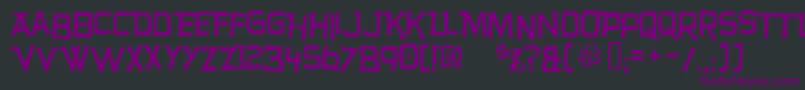 Hurry Font – Purple Fonts on Black Background