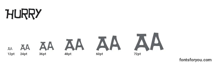 Hurry Font Sizes
