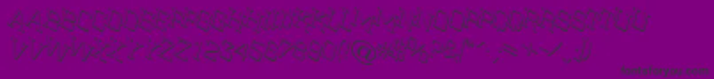 SitNtts-Schriftart – Schwarze Schriften auf violettem Hintergrund