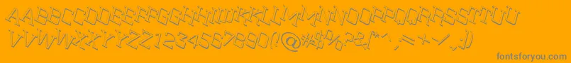 SitNtts-Schriftart – Graue Schriften auf orangefarbenem Hintergrund