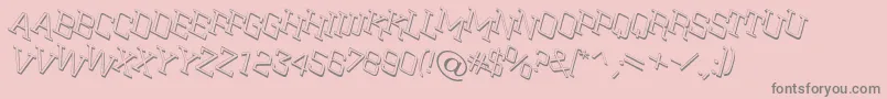 SitNtts Font – Gray Fonts on Pink Background