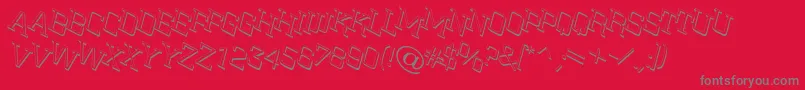 SitNtts Font – Gray Fonts on Red Background