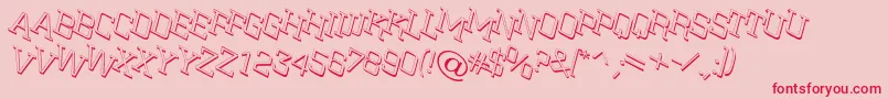 SitNtts Font – Red Fonts on Pink Background