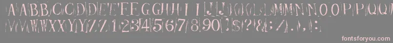 Tickcr Font – Pink Fonts on Gray Background
