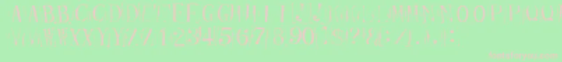 Tickcr Font – Pink Fonts on Green Background