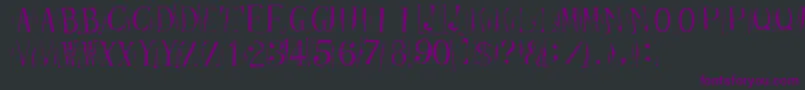 Шрифт Tickcr – фиолетовые шрифты на чёрном фоне