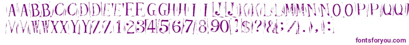 Шрифт Tickcr – фиолетовые шрифты на белом фоне