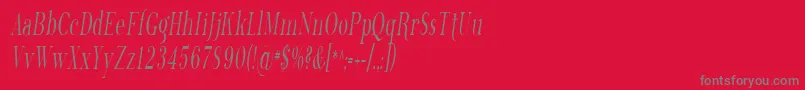 Sfphosphorustrichloride Font – Gray Fonts on Red Background