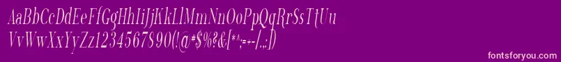 Sfphosphorustrichloride Font – Pink Fonts on Purple Background