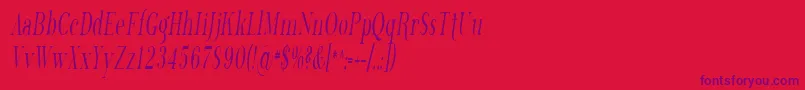 Sfphosphorustrichloride Font – Purple Fonts on Red Background