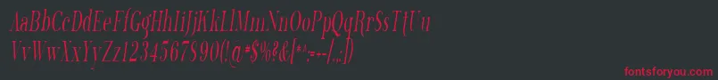 Sfphosphorustrichloride Font – Red Fonts on Black Background