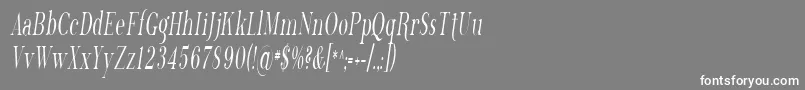Sfphosphorustrichloride Font – White Fonts on Gray Background