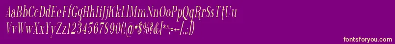 Sfphosphorustrichloride Font – Yellow Fonts on Purple Background