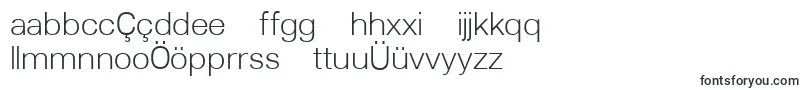Czcionka Lunchtype22Light – azerbejdżańskie czcionki