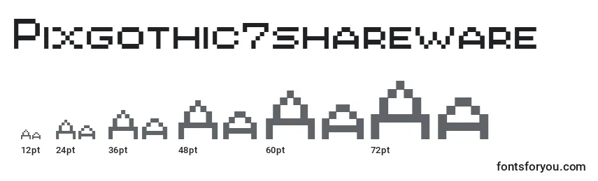 Pixgothic7shareware Font Sizes