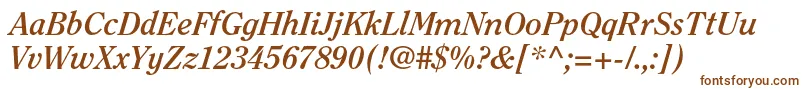 Шрифт ClearfacestdBolditalic – коричневые шрифты